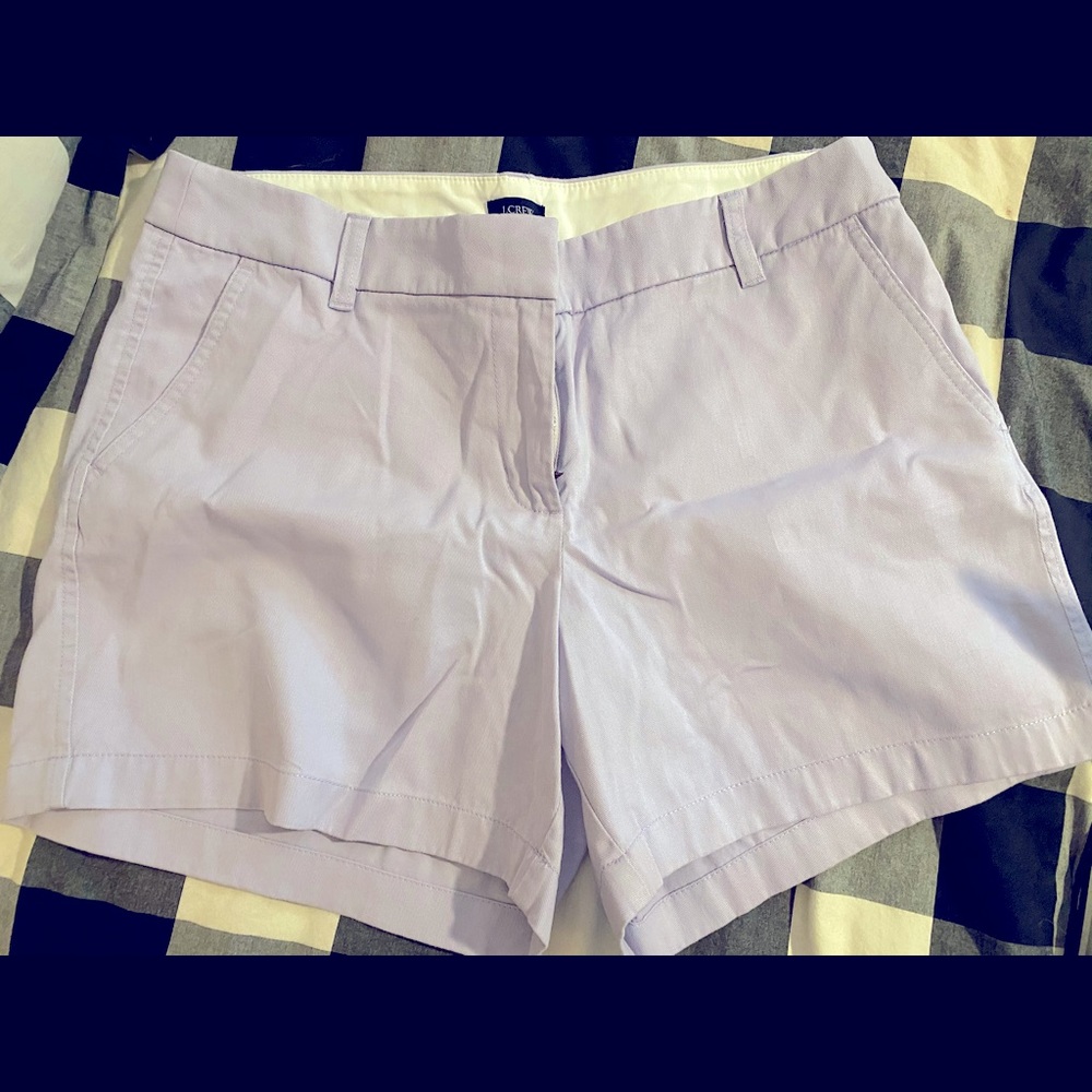 Jcrew 4” lavender shorts